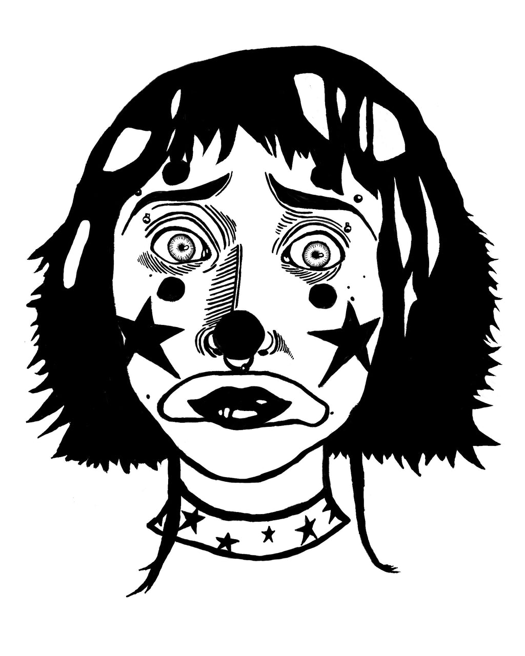 Clown Girl Sticker