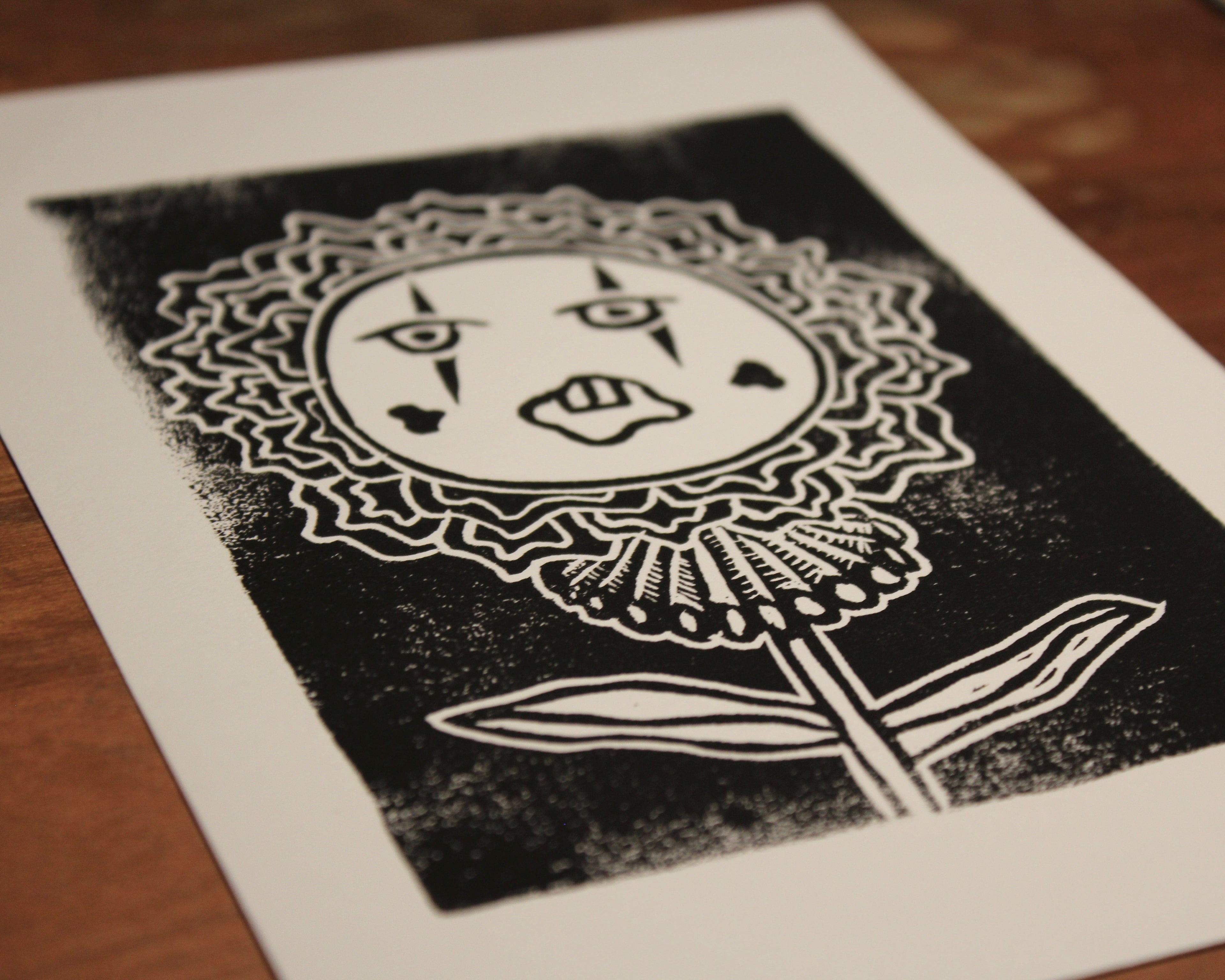 CONFUSED Print (Flower Clown Series)