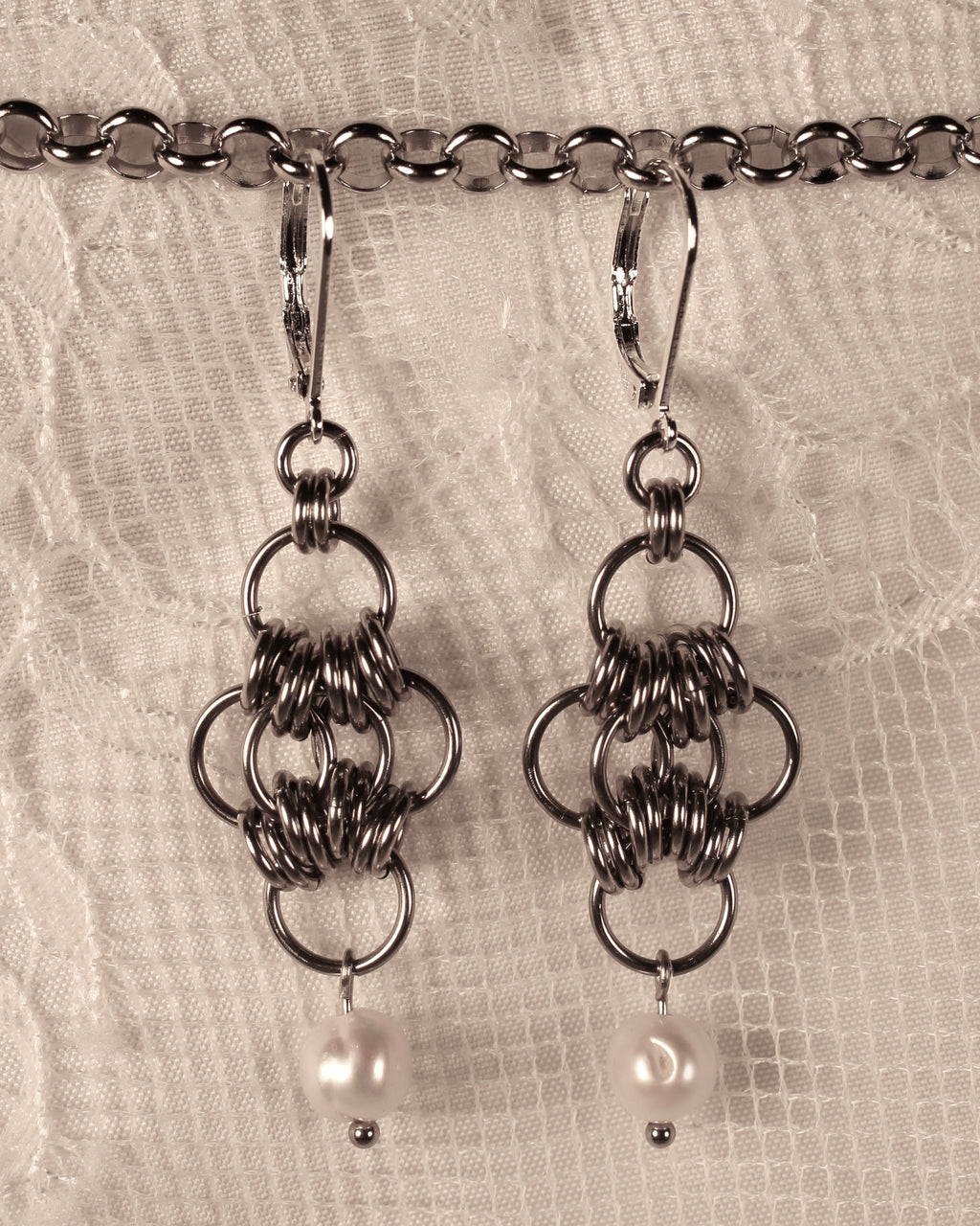 Verrona - Chainmail Earrings