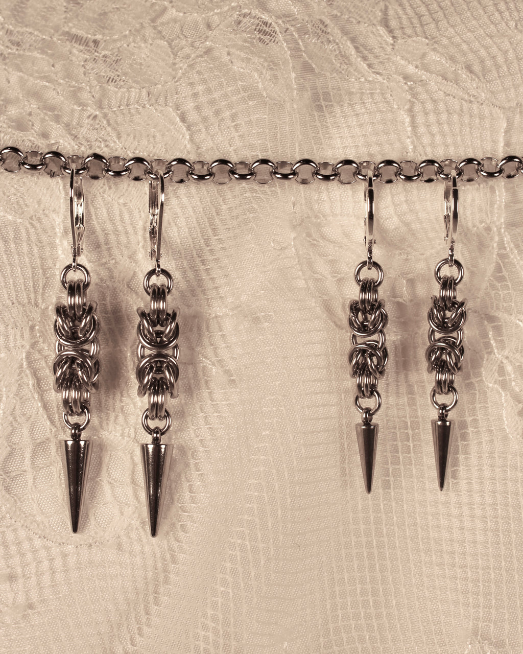 Ashera - Chainmail Earrings