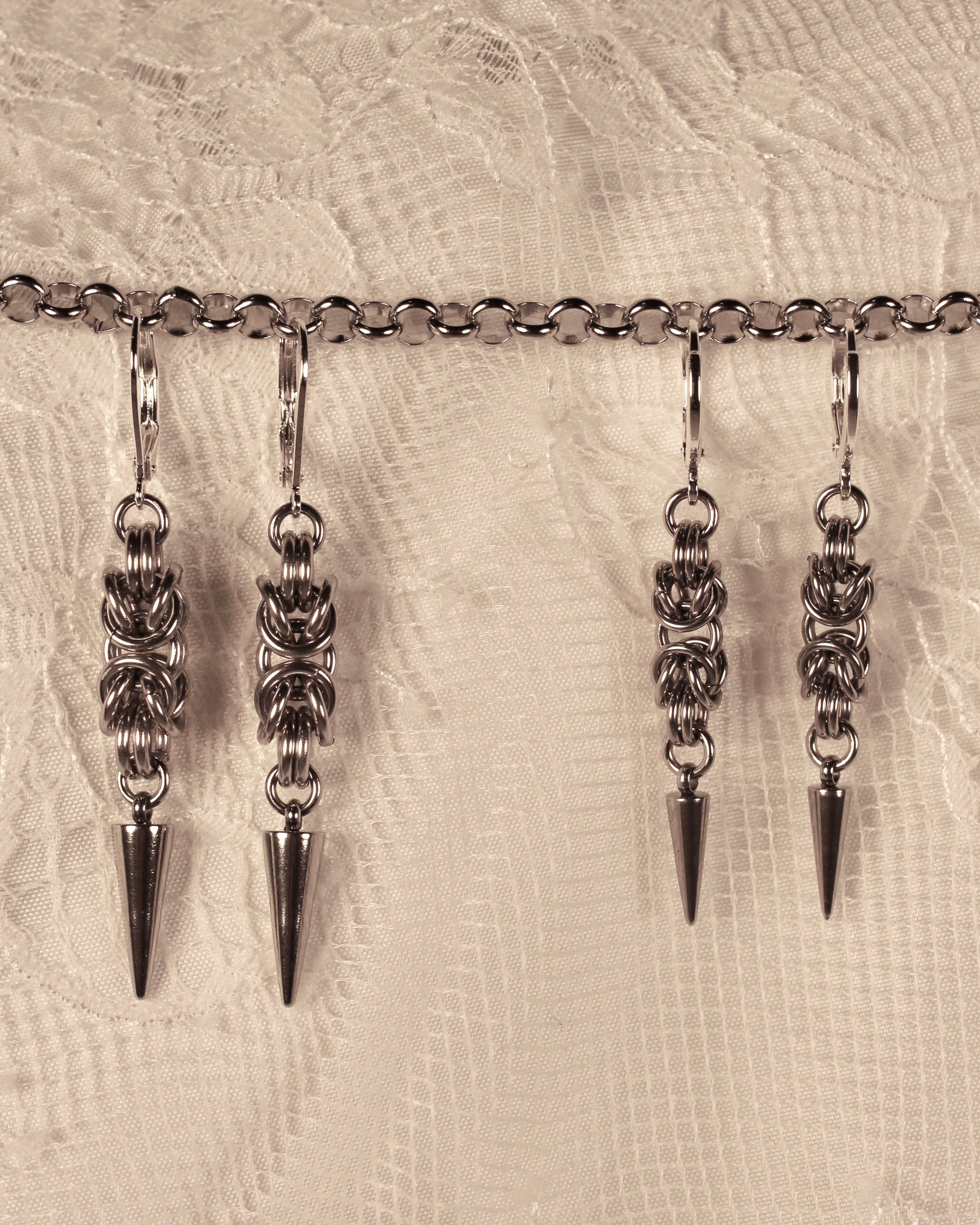 Ashera - Chainmail Earrings